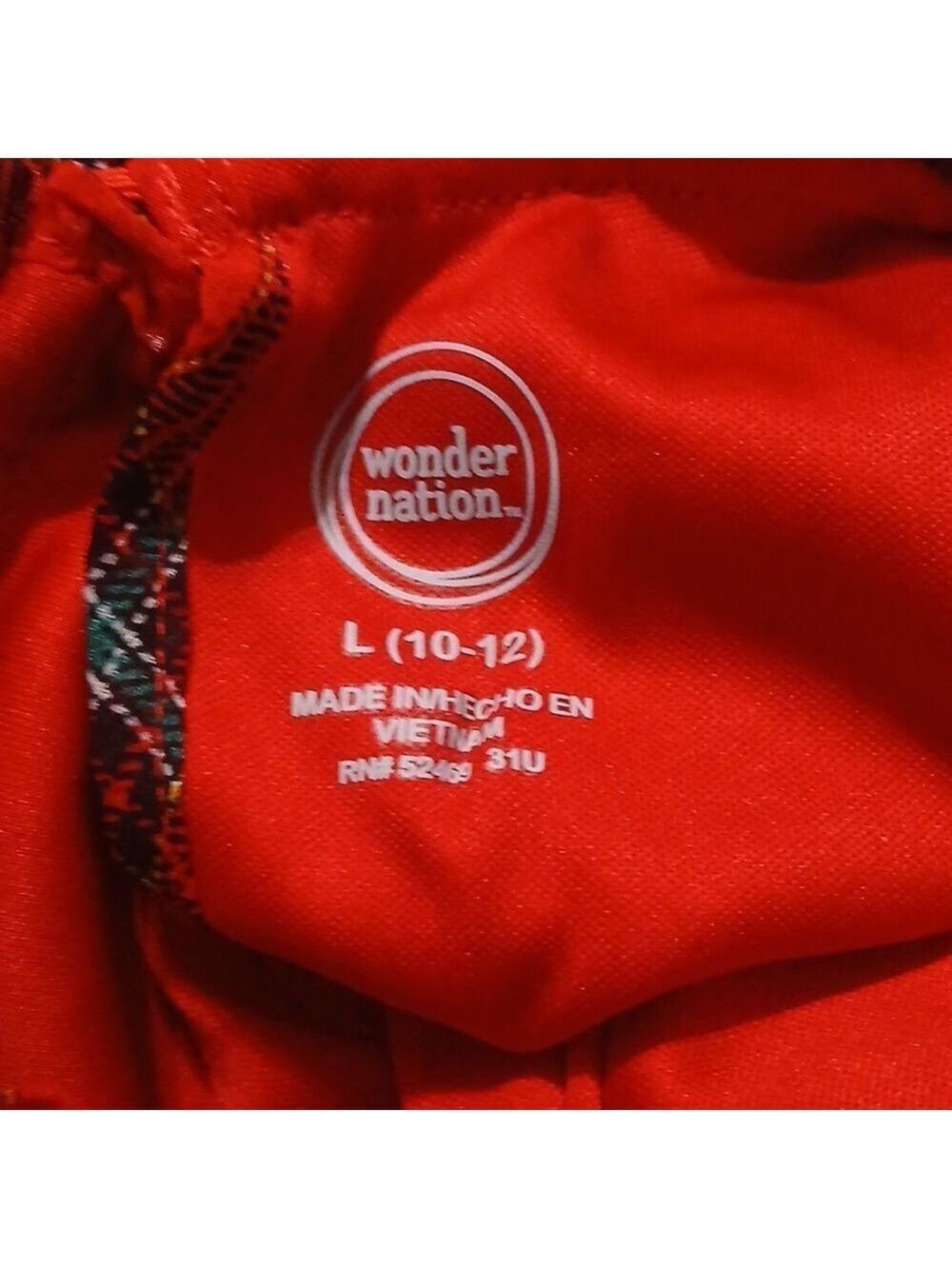 Wonder Nation Red Black Checkered Dress Size 10 12 - Picture 2 of 6